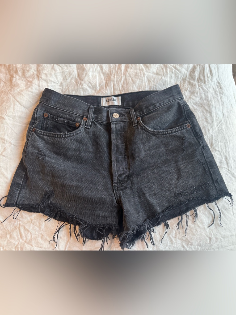 Agolde Parker vintage cut off denim shorts